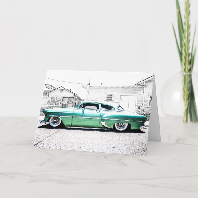 Tarjeta de vacaciones plegada (Anverso)