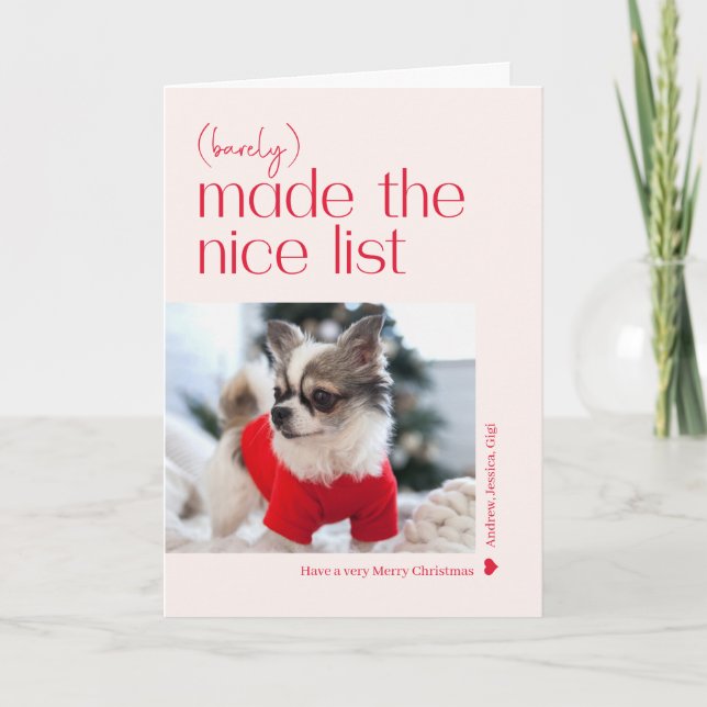 Tarjeta de vacaciones plegada a color que apenas l (Anverso)