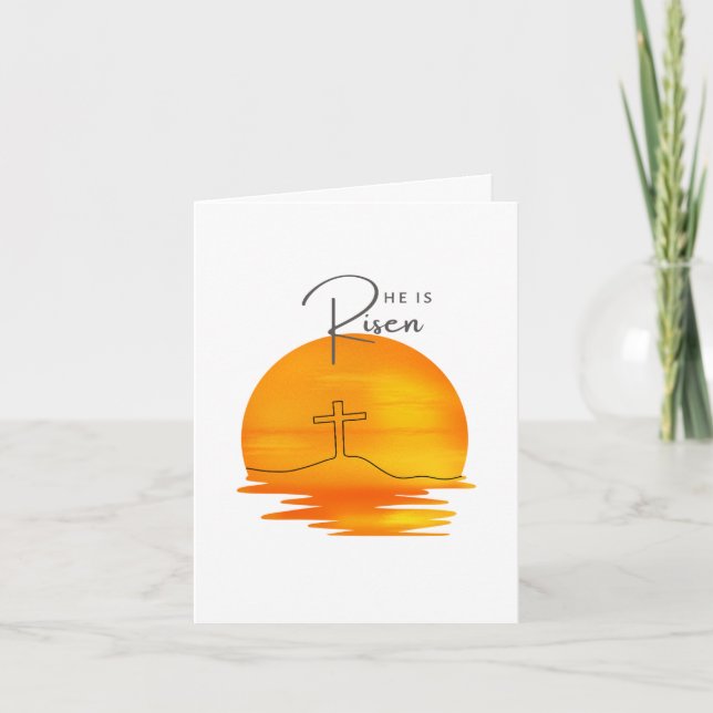 Tarjeta de vacaciones plegada de Pascua (Anverso)