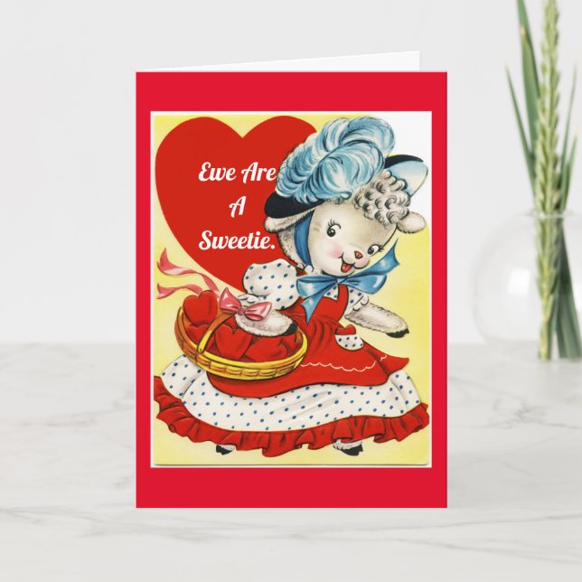 Tarjeta de vacaciones plegada de San Valentín (Anverso)