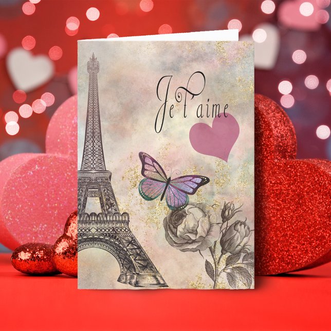 Tarjeta de vacaciones plegada de San Valentín de J (Subido por el creador)