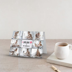 Tarjeta de vacaciones plegada del collage de la fo