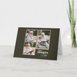 Tarjeta de vacaciones plegada del Día del Abuelo p