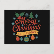 Tarjeta de vacaciones plegada para navidades