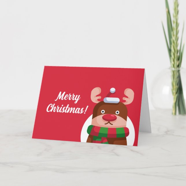 Tarjeta de vacaciones plegada personalizado (Anverso)