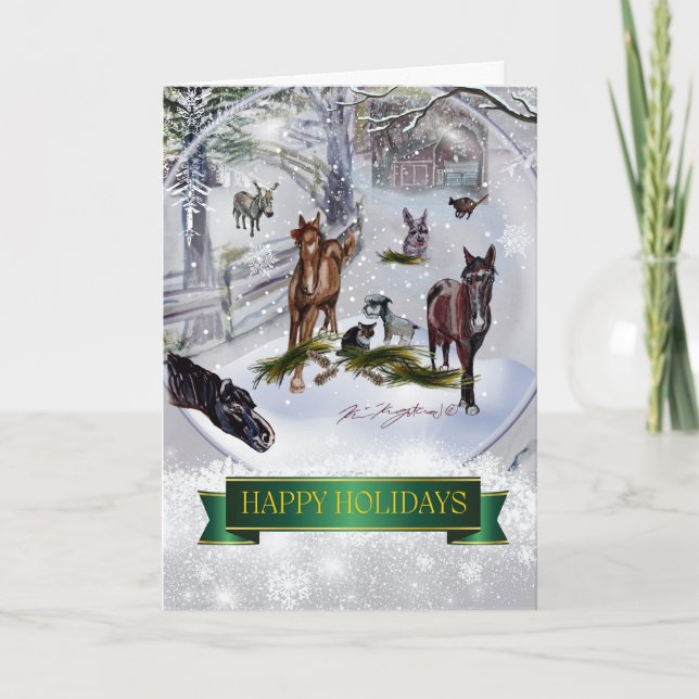 tarjeta de vacaciones plegada rachels gang 2024 (Anverso)