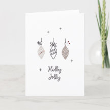 Tarjeta de vacaciones plegada Scandinavian Holly J
