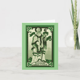 Tarjeta de vacaciones plegada St. Patrick