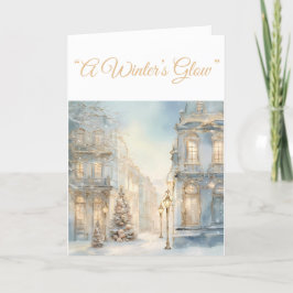 Tarjeta de vacaciones plegada - Tarjeta de eleganc