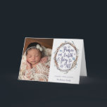 Tarjeta de vacaciones plegada Willow Wreath<br><div class="desc">Envíe saludos elegantes con estas hermosas tarjetas de fotos de vacaciones.</div>