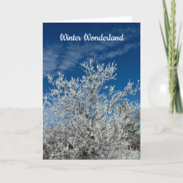 Tarjeta de vacaciones plegada Winter Wonderland