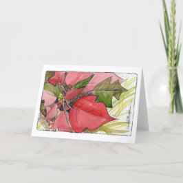 Tarjeta de vacaciones Poinsettia
