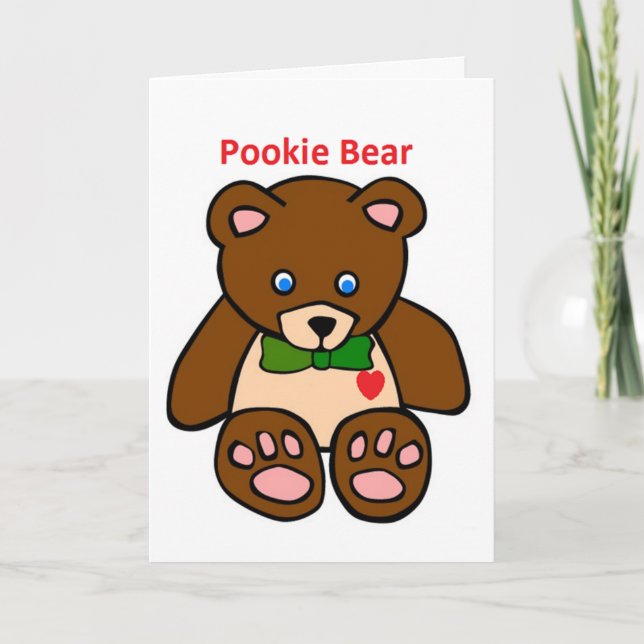 Tarjeta de vacaciones Pookie Bear (Anverso)