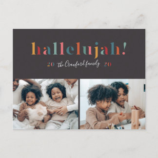 Tarjeta de vacaciones Rainbow Hallelujah