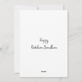 Tarjeta de vacaciones Rakshan Bandhan