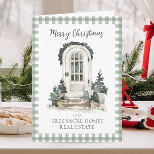 Tarjeta de vacaciones Realtor de Navidades de la C
