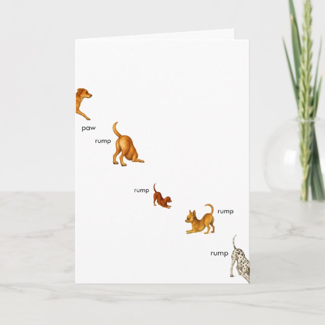 Tarjeta de vacaciones Rump Rump Rump (Anverso)