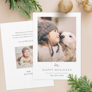 Tarjeta de vacaciones rusas para Navidades Minimal