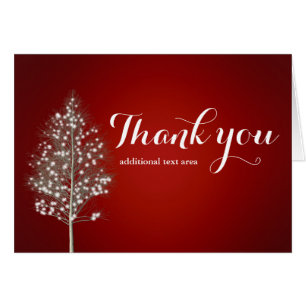 Tarjeta de vacaciones Rústica de Árbol con Luz Rús