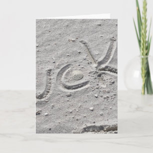 Tarjeta de vacaciones Sand