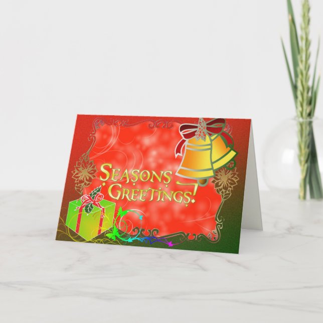 Tarjeta de vacaciones Seasons Greetings (Anverso)