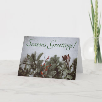 Tarjeta de vacaciones Seasons Greetings