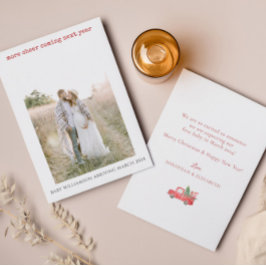 Tarjeta de vacaciones simple de Invitación de emba