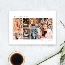 tarjeta de vacaciones simple para el collage de fo