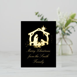 Tarjeta de vacaciones simple para Navidades de nat