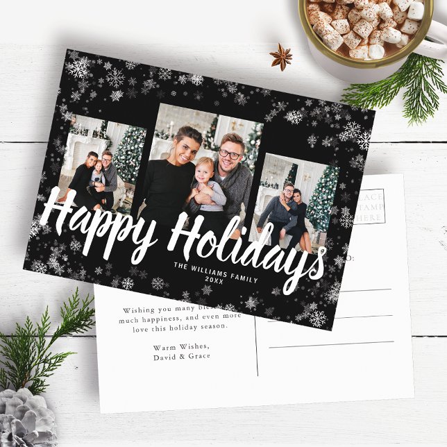 Tarjeta de vacaciones simple y elegante (Simple Elegant Holiday Postcard)