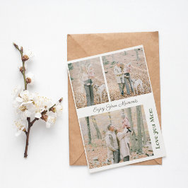 Tarjeta de vacaciones simple y elegante de 3 Colla