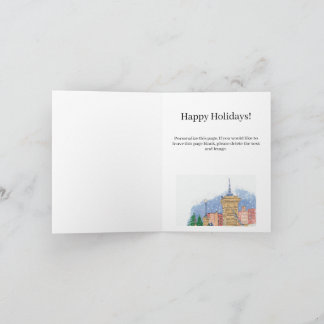 Tarjeta de vacaciones Snowfall Lagoon