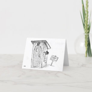 Tarjeta de vacaciones Snowman Humor .. navidades d