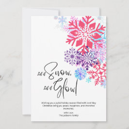 Tarjeta de vacaciones Snowy Bliss Navidades