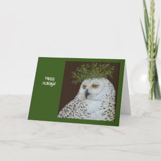 Tarjeta de vacaciones Snowy Owu
