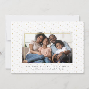 Tarjeta de vacaciones Stardust Relieve metalizado 
