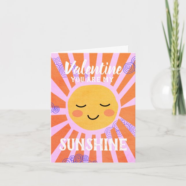 Tarjeta de vacaciones Sunshine Valentine (Anverso)
