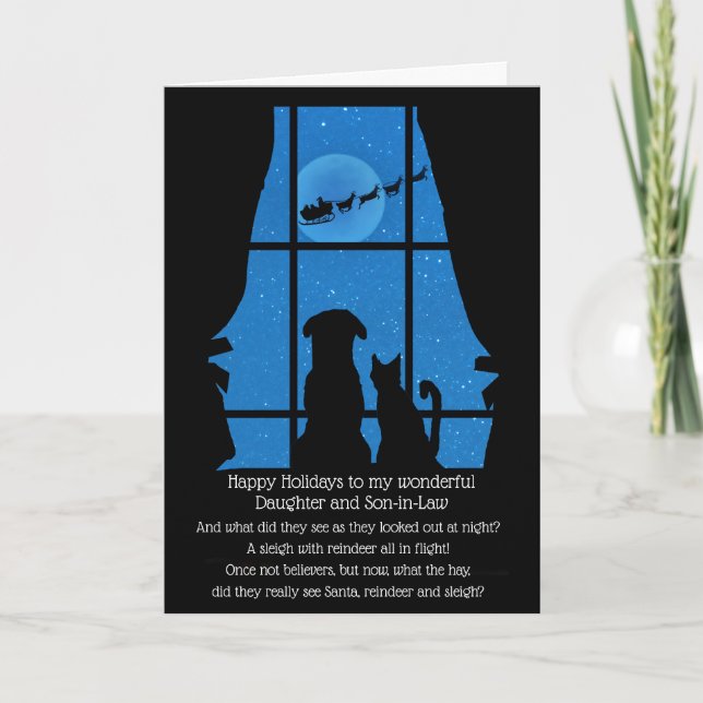 Tarjeta de vacaciones Super Cuta para Hija e Hijo  (Anverso)