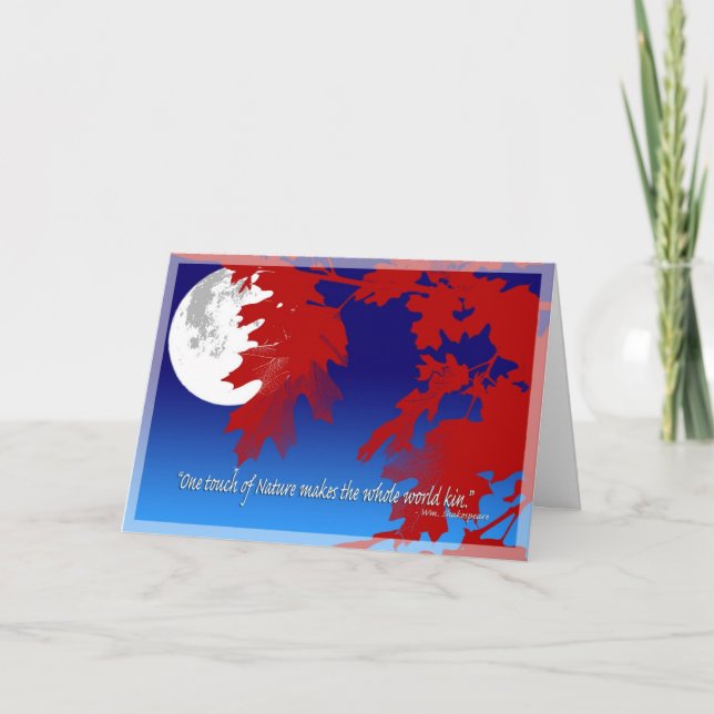 Tarjeta de vacaciones Touch of Nature (Anverso)