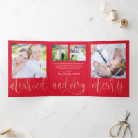 Tarjeta de vacaciones triple color moro EDITABLE