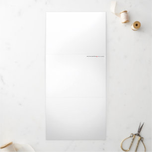 Tarjeta de vacaciones triple plegable de 5" x 7"