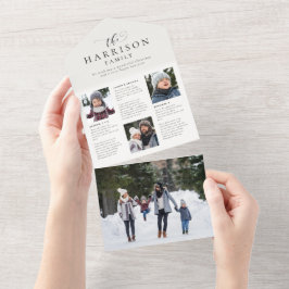 Tarjeta de vacaciones triples de actualización de 