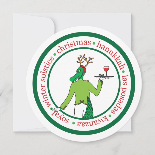 Tarjeta de vacaciones única de negocios (Anverso)