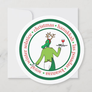 Tarjeta de vacaciones única de negocios