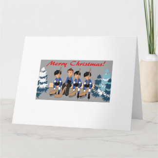 Tarjeta de vacaciones Vamos, vamos a jugar al hock