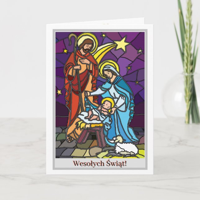 Tarjeta de vacaciones Wesołych Świąt (Anverso)