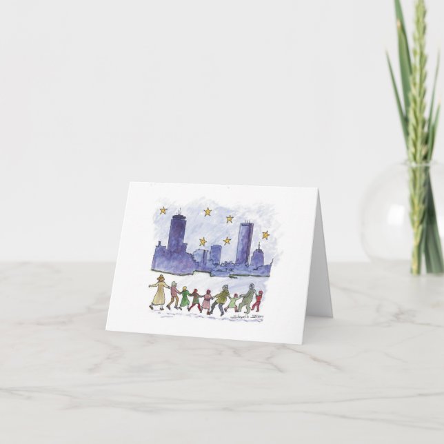 Tarjeta de vacaciones Whoville (Anverso)