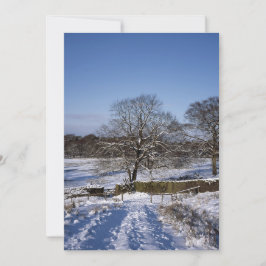 Tarjeta de vacaciones Winter Tree Lyme Park