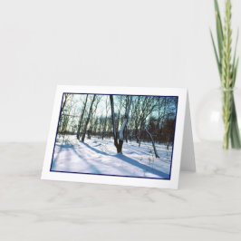 Tarjeta de vacaciones 'Winter Wonderland' - en bla
