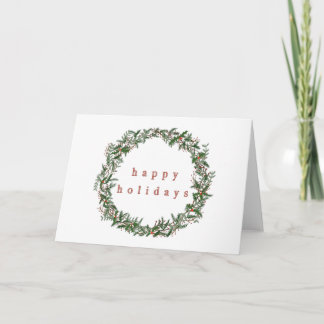 Tarjeta de vacaciones Wreath